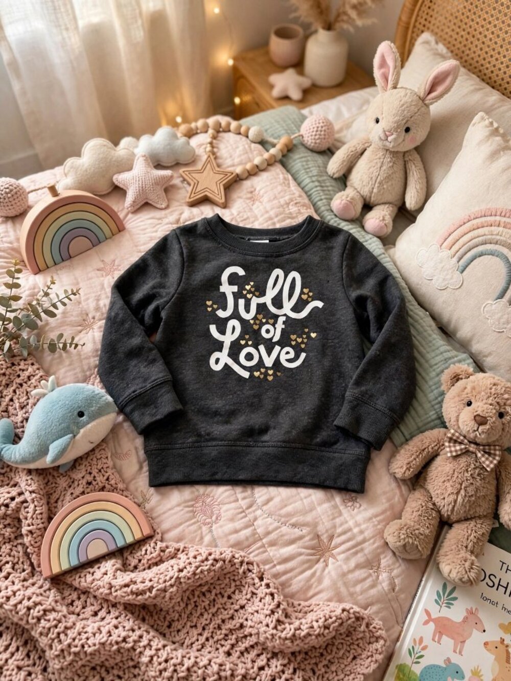 Cat & Jack "Full of Love" Baby Sweatshirt — 18M